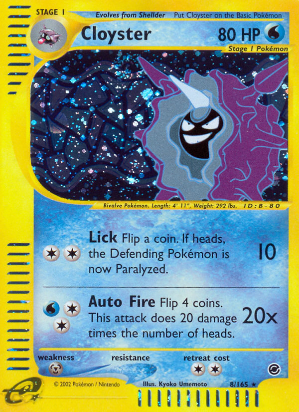 Cloyster (8/165) [Expedition: Base Set] | Mindsight Gaming