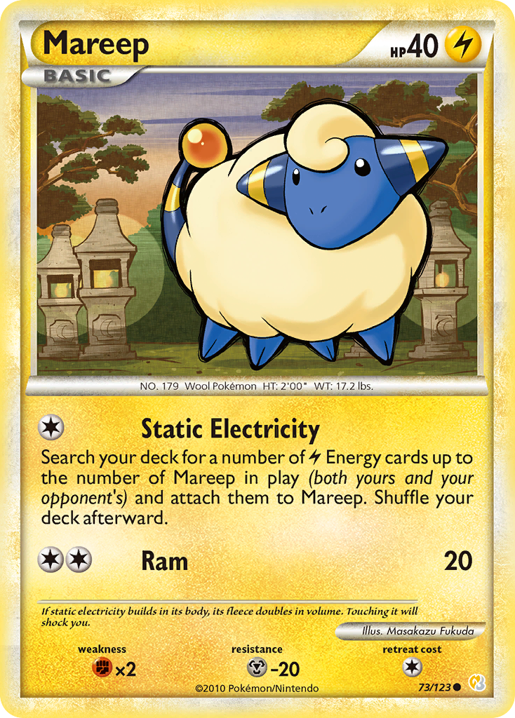 Mareep (73/123) [HeartGold & SoulSilver: Base Set] | Mindsight Gaming