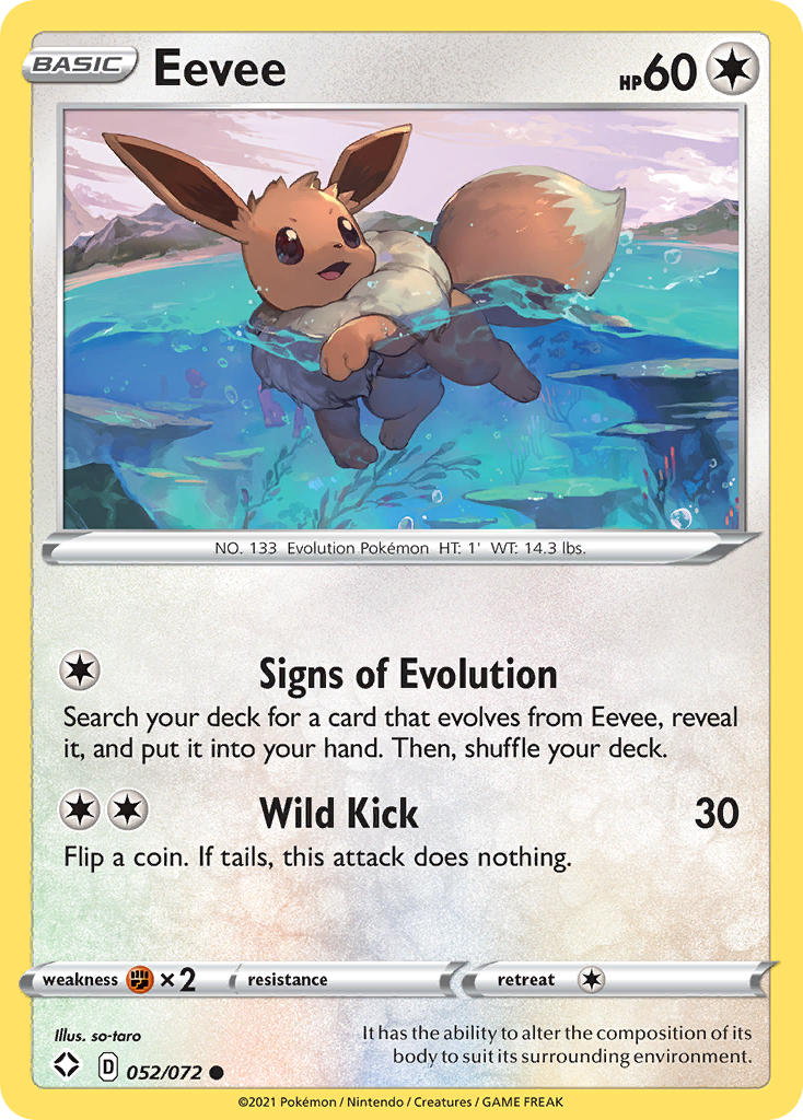 Eevee (052/072) [Sword & Shield: Shining Fates] | Mindsight Gaming