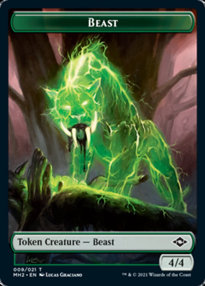 Beast Token [Modern Horizons 2 Tokens] | Mindsight Gaming