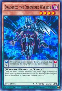 Dragonox, the Empowered Warrior [CT13-EN006] Super Rare | Mindsight Gaming