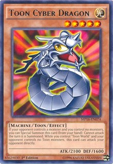 Toon Cyber Dragon [MP16-EN074] Rare | Mindsight Gaming