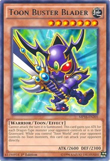 Toon Buster Blader [MP16-EN205] Rare | Mindsight Gaming