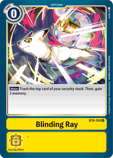 Blinding Ray [BT4-104] [Great Legend] | Mindsight Gaming