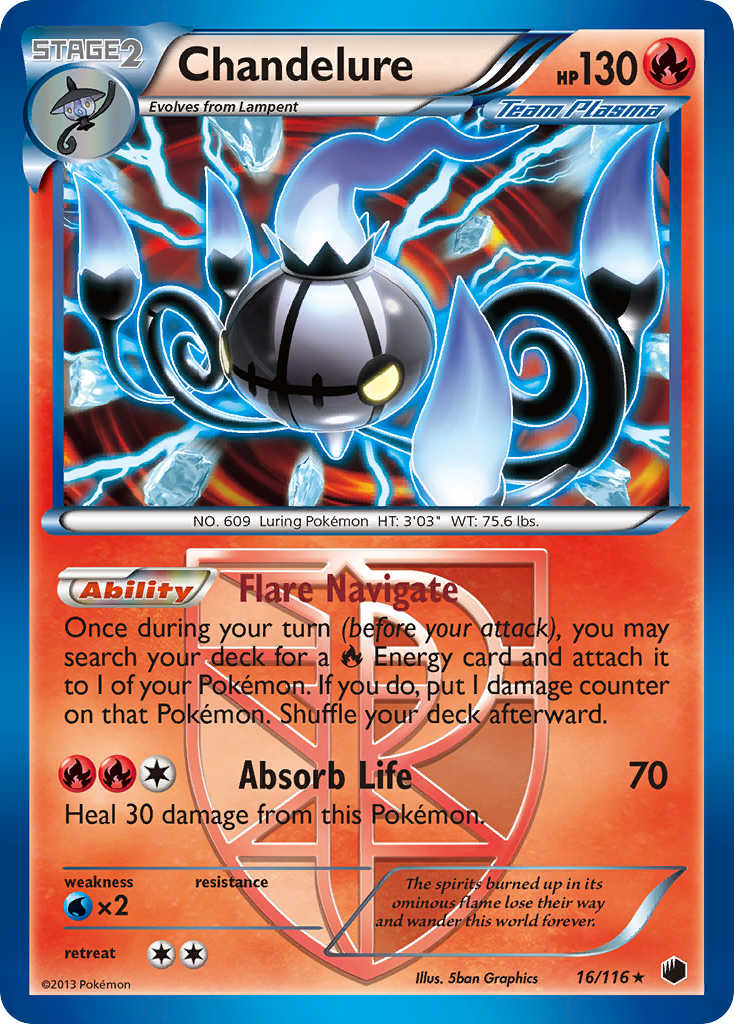 Chandelure (16/116) [Black & White: Plasma Freeze] | Mindsight Gaming