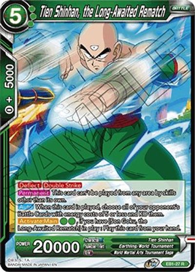 Tien Shinhan, the Long-Awaited Rematch (EB1-027) [Battle Evolution Booster] | Mindsight Gaming