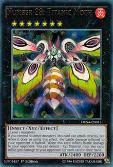 Number 28: Titanic Moth [DUSA-EN013] Ultra Rare | Mindsight Gaming