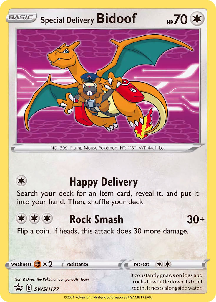 Special Delivery Bidoof (SWSH177) [Sword & Shield: Black Star Promos] | Mindsight Gaming