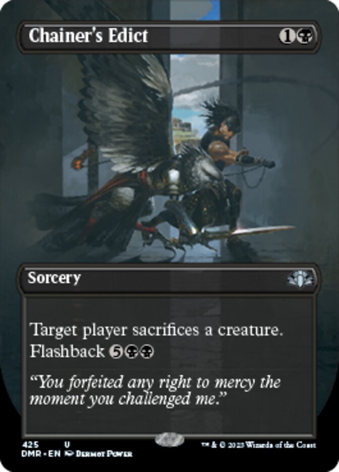 Chainer's Edict (Borderless Alternate Art) [Dominaria Remastered] | Mindsight Gaming