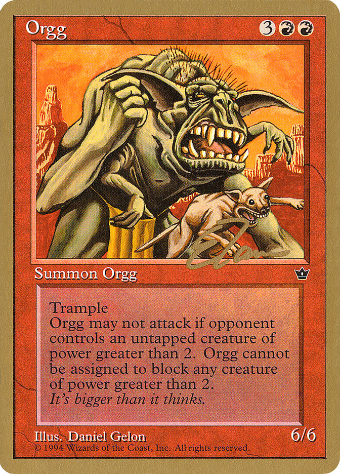 Orgg (Eric Tam) [Pro Tour Collector Set] | Mindsight Gaming