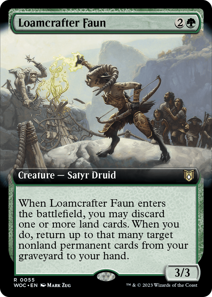 Loamcrafter Faun (Extended Art) [Wilds of Eldraine Commander] | Mindsight Gaming