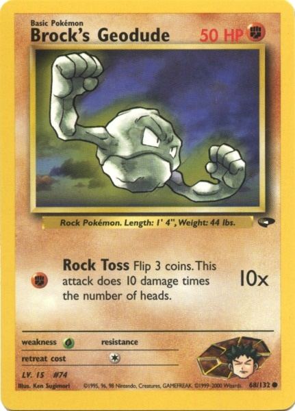 Brock's Geodude (68/132) [Gym Challenge Unlimited] | Mindsight Gaming