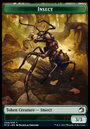 Insect Token [Innistrad: Midnight Hunt Tokens] | Mindsight Gaming