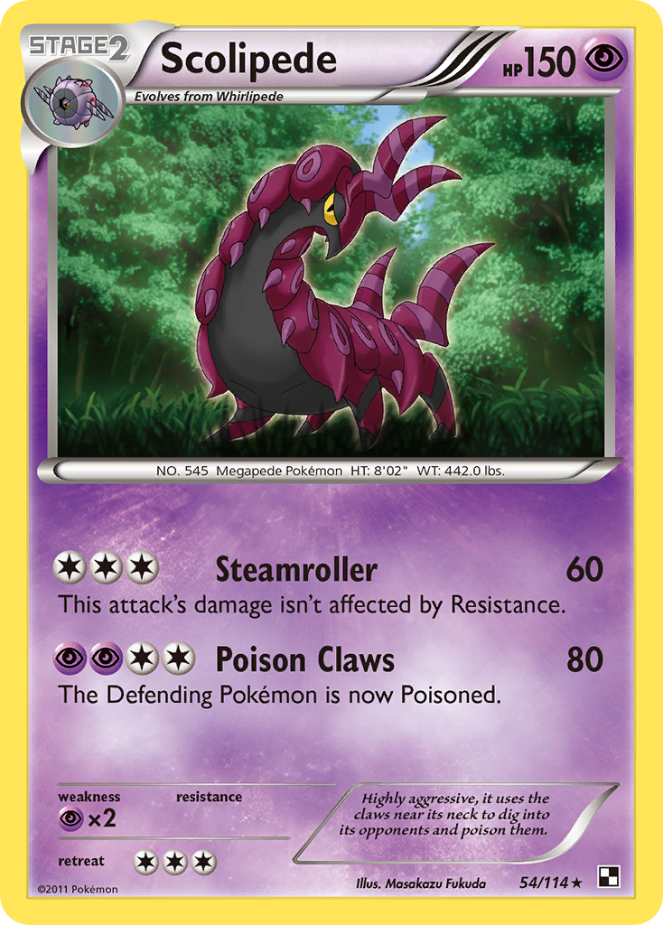 Scolipede (54/114) [Black & White: Base Set] | Mindsight Gaming