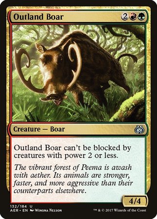 Outland Boar [Aether Revolt] | Mindsight Gaming