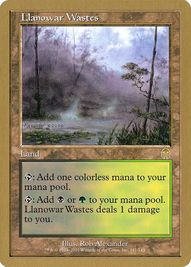 Llanowar Wastes (Jan Tomcani) [World Championship Decks 2001] | Mindsight Gaming