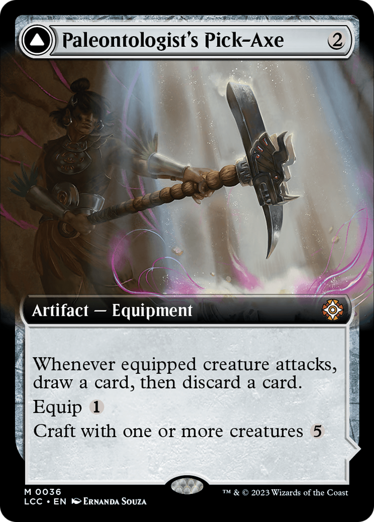 Paleontologist's Pick-Axe (Extended Art) [The Lost Caverns of Ixalan Commander] | Mindsight Gaming