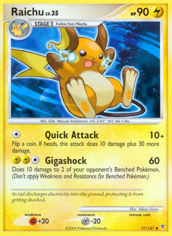 Raichu (77/147) [Platinum: Supreme Victors] | Mindsight Gaming