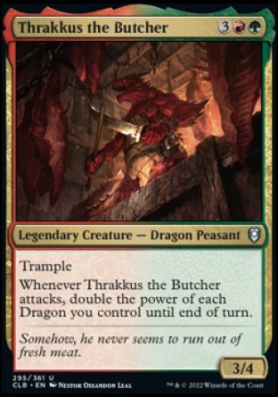 Thrakkus the Butcher [Commander Legends: Battle for Baldur's Gate] | Mindsight Gaming