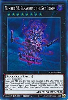 Number 68: Sanaphond the Sky Prison [CT14-EN008] Super Rare | Mindsight Gaming