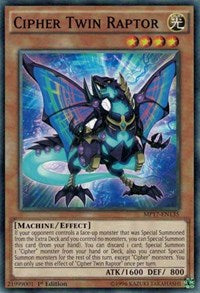 Cipher Twin Raptor [MP17-EN135] Common | Mindsight Gaming