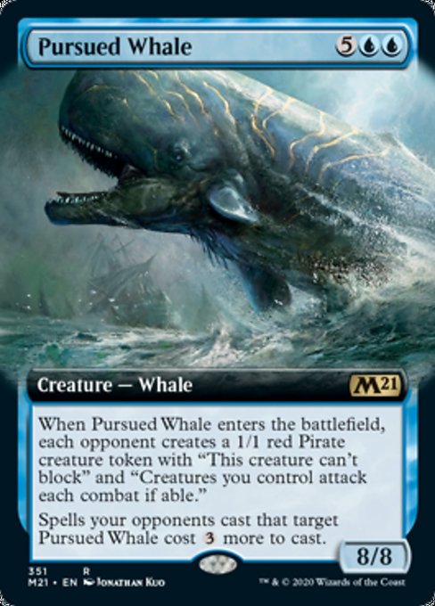 Pursued Whale (Extended Art) [Core Set 2021] | Mindsight Gaming