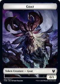 Goat // Human Soldier Double-sided Token [Theros Beyond Death Tokens] | Mindsight Gaming