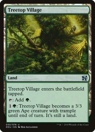 Treetop Village [Duel Decks: Elves vs. Inventors] | Mindsight Gaming