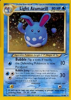 Light Azumarill (13/105) [Neo Destiny Unlimited] | Mindsight Gaming