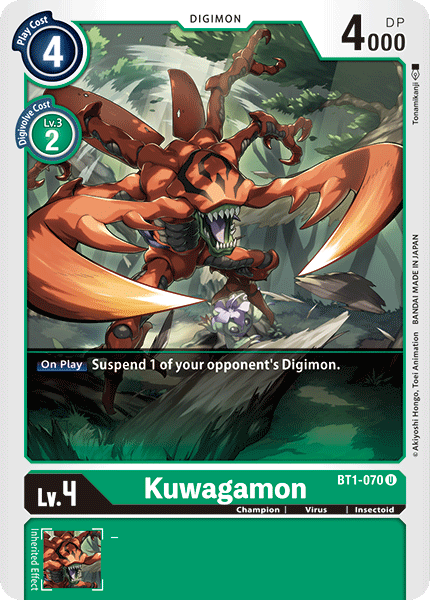 Kuwagamon [BT1-070] [Release Special Booster Ver.1.0] | Mindsight Gaming