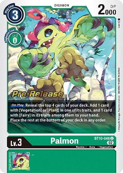 Palmon [BT10-046] [Xros Encounter Pre-Release Cards] | Mindsight Gaming