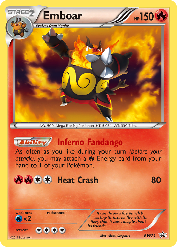 Emboar (BW21) [Black & White: Black Star Promos] | Mindsight Gaming