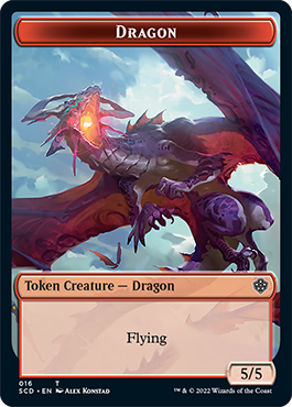 Dragon // Dragon Double-Sided Token [Starter Commander Decks] | Mindsight Gaming