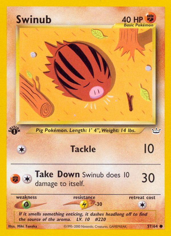 Swinub (57/64) [Neo Revelation 1st Edition] | Mindsight Gaming