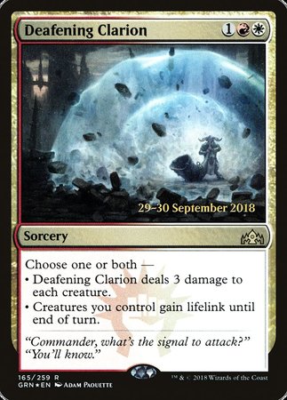 Deafening Clarion [Guilds of Ravnica Promos] | Mindsight Gaming