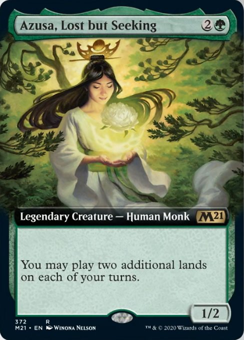 Azusa, Lost but Seeking (Extended Art) [Core Set 2021] | Mindsight Gaming