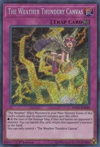 The Weather Thundery Canvas [SPWA-EN040] Secret Rare | Mindsight Gaming