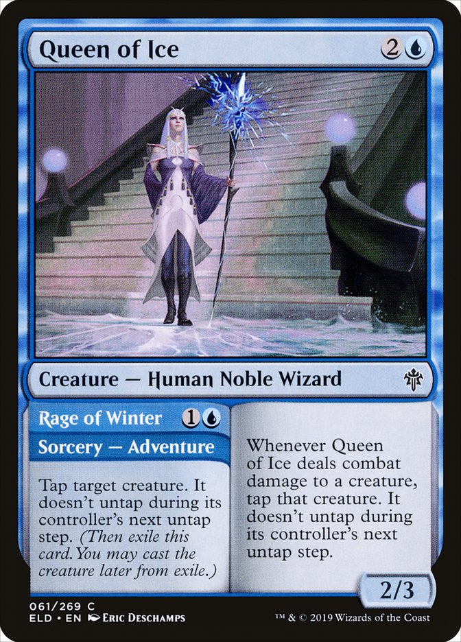 Queen of Ice // Rage of Winter [Throne of Eldraine] | Mindsight Gaming