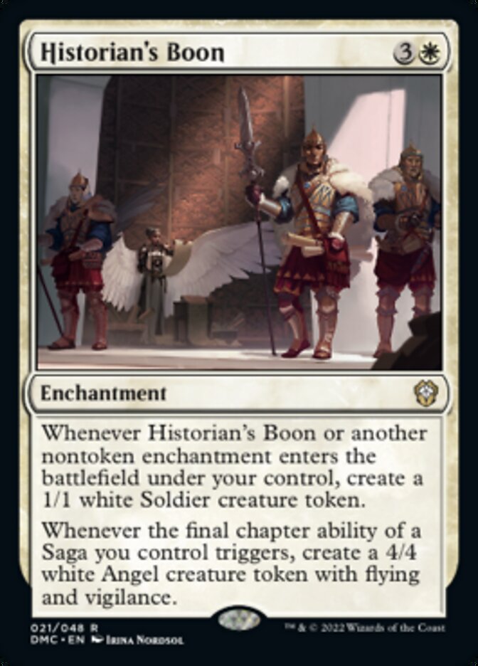 Historian's Boon [Dominaria United Commander] | Mindsight Gaming