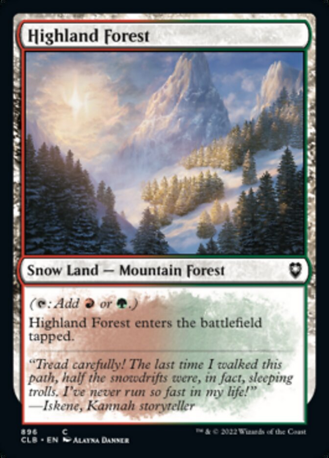 Highland Forest [Commander Legends: Battle for Baldur's Gate] | Mindsight Gaming