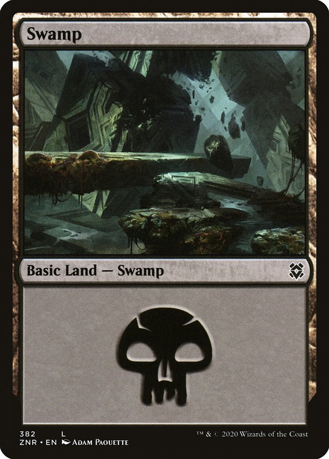 Swamp (382) [Zendikar Rising] | Mindsight Gaming