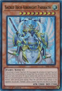 Sacred Arch-Airknight Parshath [SR05-EN001] Ultra Rare | Mindsight Gaming