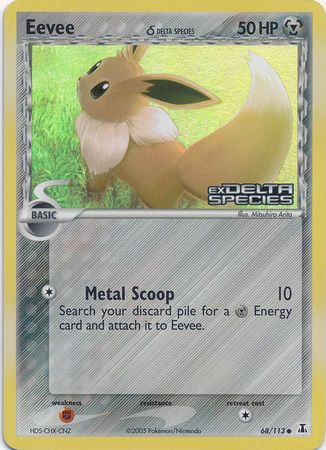 Eevee (68/113) (Delta Species) (Stamped) [EX: Delta Species] | Mindsight Gaming