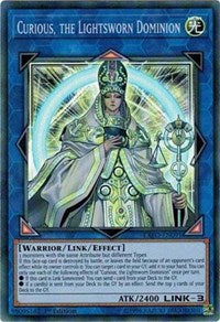 Curious, the Lightsworn Dominion [EXFO-EN091] Super Rare | Mindsight Gaming