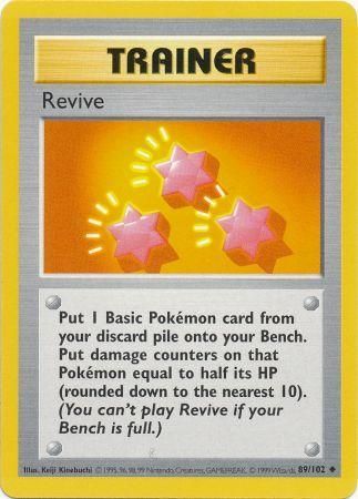 Revive (89/102) [Base Set Shadowless Unlimited] | Mindsight Gaming