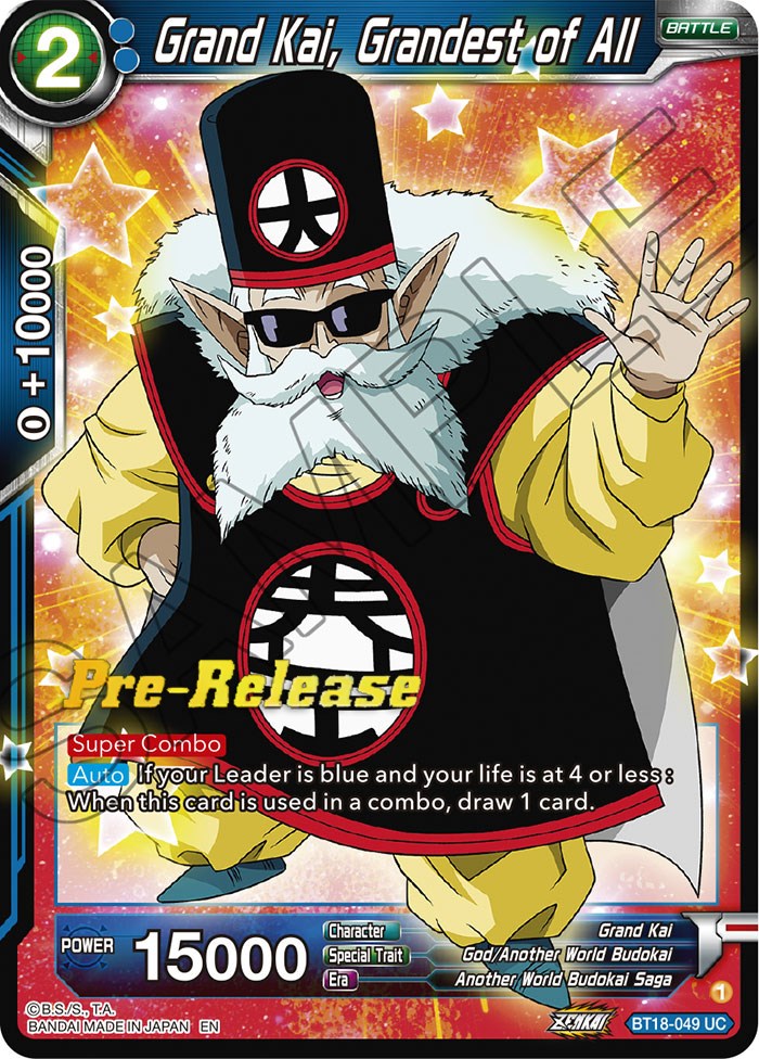 Grand Kai, Grandest of All (BT18-049) [Dawn of the Z-Legends Prerelease Promos] | Mindsight Gaming