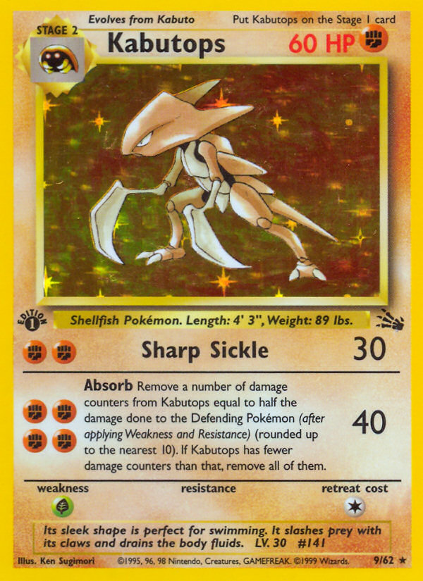 Kabutops (9/62) [Fossil 1st Edition] | Mindsight Gaming