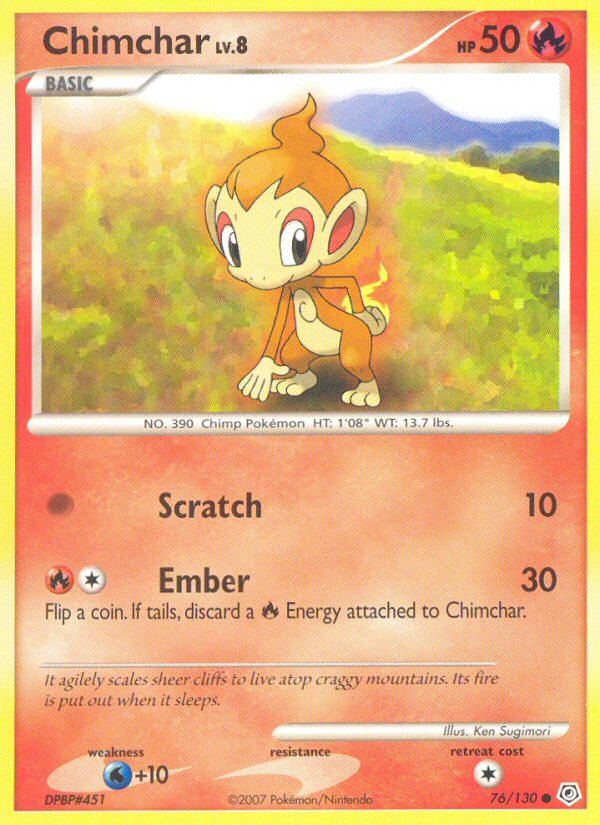 Chimchar (76/130) [Diamond & Pearl: Base Set] | Mindsight Gaming