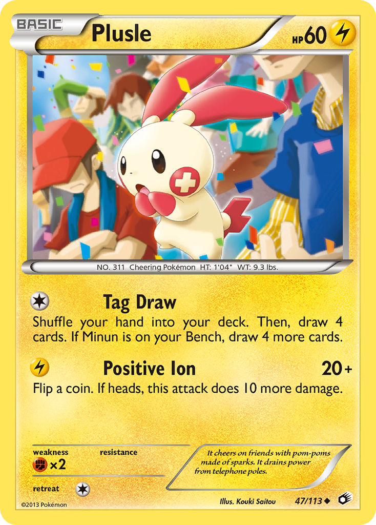 Plusle (47/113) [Black & White: Legendary Treasures] | Mindsight Gaming