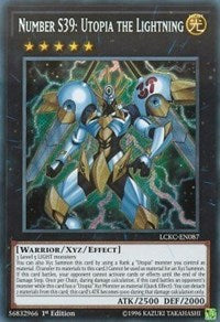 Number S39: Utopia the Lightning [LCKC-EN087] Secret Rare | Mindsight Gaming